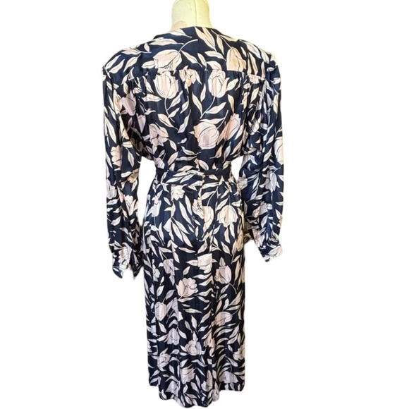 Vintage 90's Evan Picone  Navy Blue and Pink Floral skirt Set - Large - Picture 4 of 11